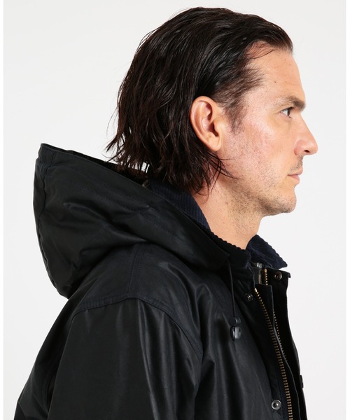 Barbour キャップ 帽子 ワックス デタッチャブル フード 6オンス