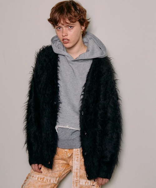カーディガン Shaggy Knit Cardigan/シャギーニットカーディガン  