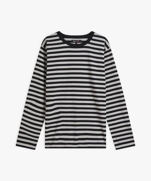 tシャツ スピンロゴボーダー S/S Ｔシャツ レディース agnes b. tシャツ J008 TS ボーダーTシャツ レディース