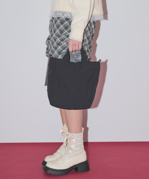 ショルダーバッグ バッグ padded heart bag/ハートモチーフ