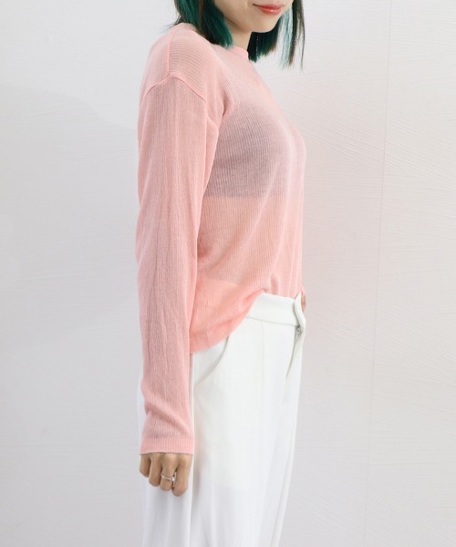 miniministore tシャツ シアートップス レディース サマーニット