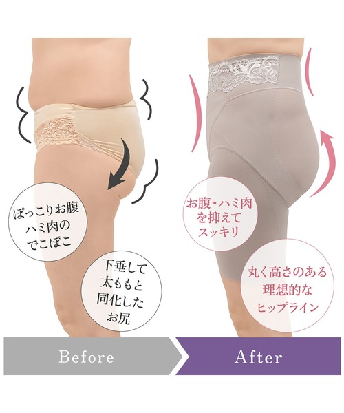 BRADELIS NewYork ショーツ 綿混ハイブリッド・デイリーガードル