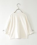 tシャツ 7分袖タックチェック切り替えT(12...の詳細画像2