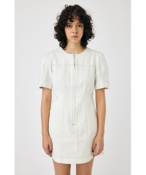 MOUSSY（マウジー） ワンピース FRONT ZIP ミニドレス : ZOZOTOWN