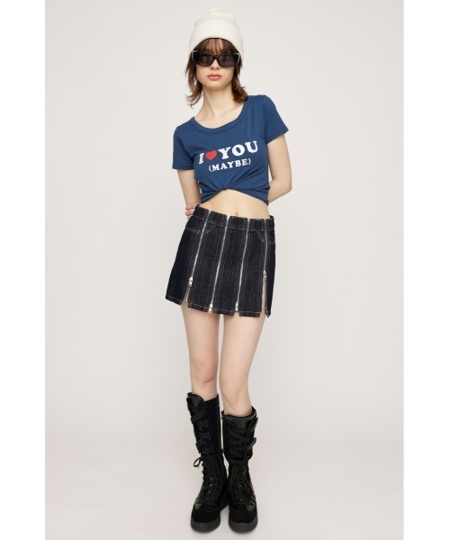 sly hina yoshihara デニムスカート HinaYoshiharaxSLY L／W DENIM スカート D/BLU3 -ファッション