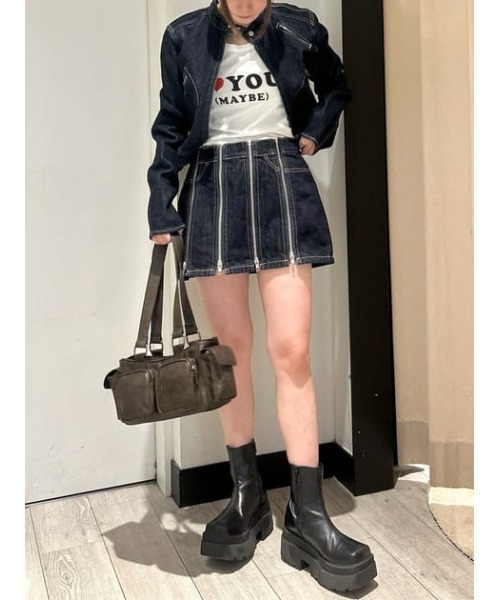 sly hina yoshihara デニムスカート SLY デニムスカート HinaYoshiharaxSLY L/W DENIM SK