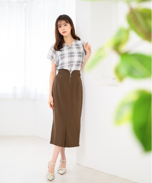 MISCH MASCH スカート 2024春夏新作フロントジップタイト