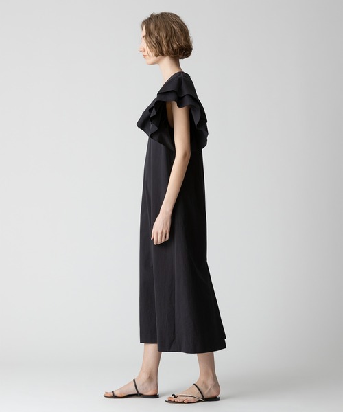 【Colville】ワンピース allureville ワンピース コットンサテンギャザースリーブVネック