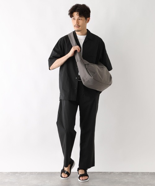 GLOBAL WORK ショルダーバッグ 撥水スマらくムーンショルダー