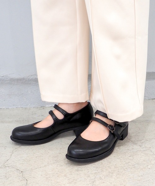 asa..05 OHGA オーガ　美品♪ダブルストラップパンプス ダブルストラップパンプス OHGA