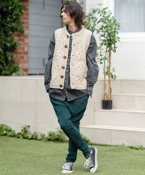 CAMBIO ベスト ジレ mcg3492-「HIMALAYAN CLIMBERS HAND-KNIT