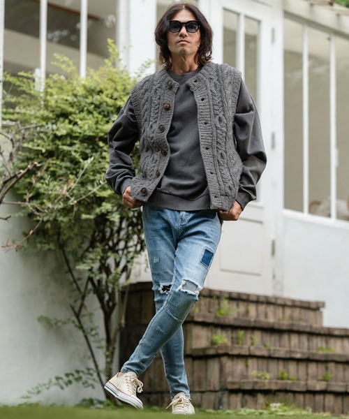 CAMBIO ベスト ジレ mcg3492-「HIMALAYAN CLIMBERS HAND-KNIT