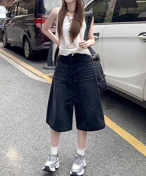 ジーパン デニム カボチャパンツ ワイドレッグパンツc597 ジーパン デニム カボチャパンツ ワイドレッグパンツc597