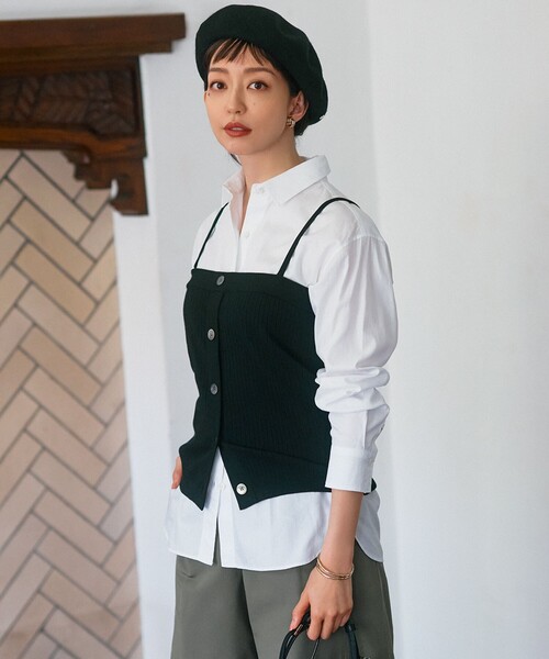 ブラウス シャツ 「CLASSY.2月号掲載/洗える」CANCLINI ベーシック シャツ レディース 23区 ブラウス シャツ 「CLASSY.2月号掲載/洗える」CANCLINI