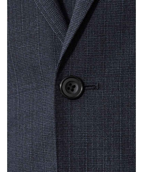 美品【スキャパ】 セットアップ 紺 ストライプ ウール 高級感 42 Perfect Suit FActory セットアップ 「Super100'S」ウール100