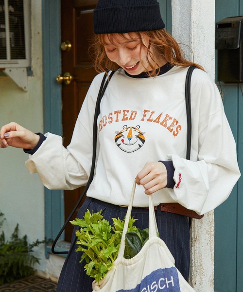 tシャツ 「KELLOGG'S」別注 ケロッグ ヴィンテージプリント リンガー