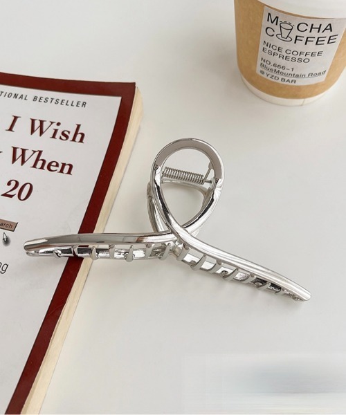ヘアクリップ シンプルメタルバンスクリップ(13cm) : ZOZOTOWN