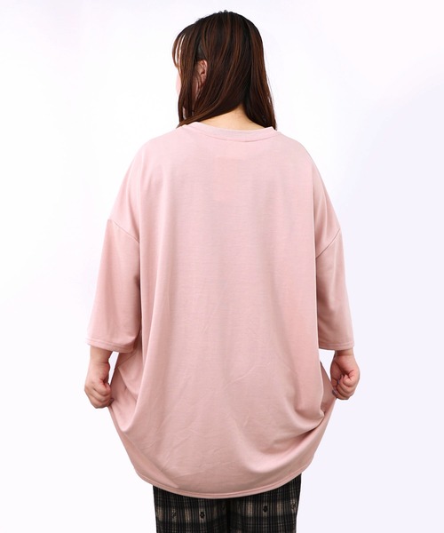 ScoLar tシャツ Tシャツ 143606：花刺繍コード叩き付け 女の子