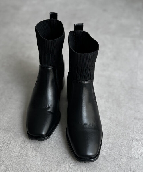 Chez toi（シェトワ） ブーツ サイド切替ショートブーツ レディース