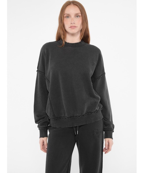 トレーナー スウェット GUESS Originals Distressed Pullover スウェット レディース レディース GUESS トレーナー スウェット Originals Distressed Pullover