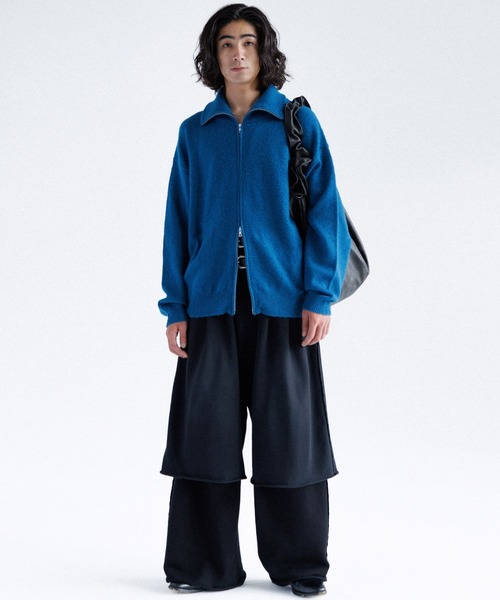 SINSS セーター ニット Loose silhouette zip knit / ルーズ