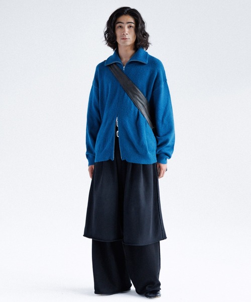 【SINSS】ルーズシルエットジップニット SINSS セーター ニット Loose silhouette zip knit / ルーズ