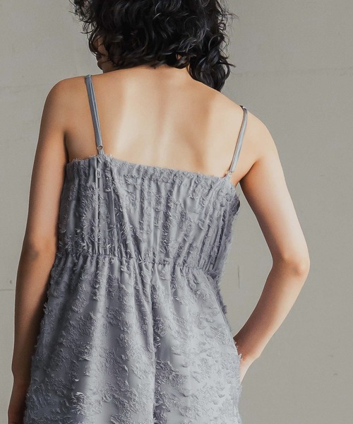 GIRL DRESS FOR NOW パンツドレス フリンジジャガード