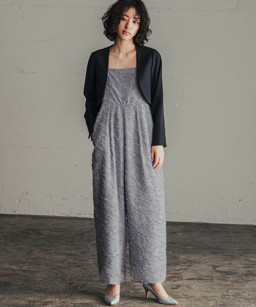 GIRL DRESS FOR NOW パンツドレス フリンジジャガード