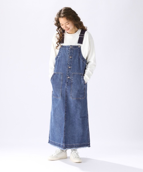 niko and...」 サロペットスカート MEDIUM ネイビー レディース 