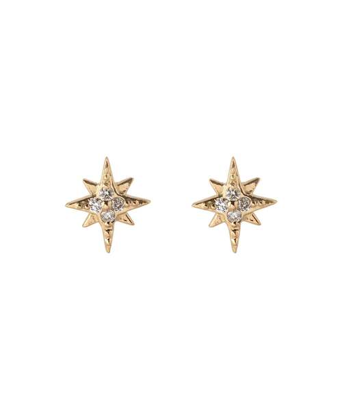 SIENA ROSE（シエナロゼ） ピアス スターモチーフダイヤピアス