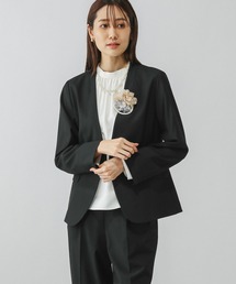 GLOBAL WORK ジャケット ノーカラージャケット ウツクシルエット