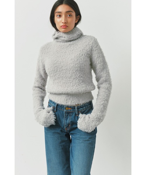 フーディーニットトップス ALEXIA STAM ALEXIA STAM（アリシアスタン） ニット セーター Hooded Knit Top