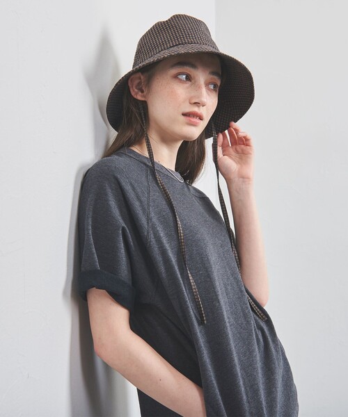 UNITED ARROWS 帽子 ハット ギンガムチェック UV レディース
