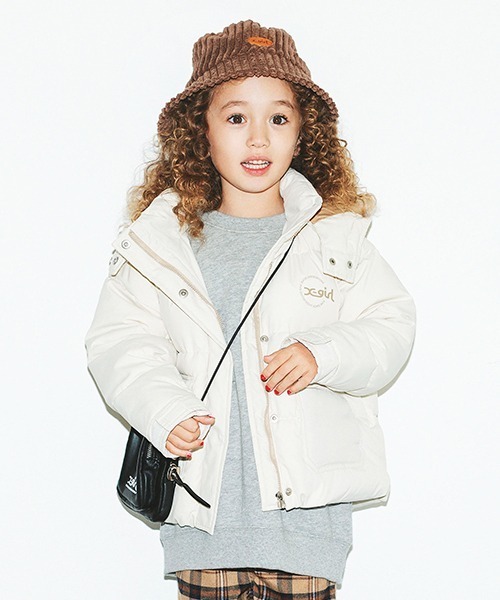 「X-girl Stages」 「KIDS」ダウンジャケット 110cm レッド キッズ_画像3