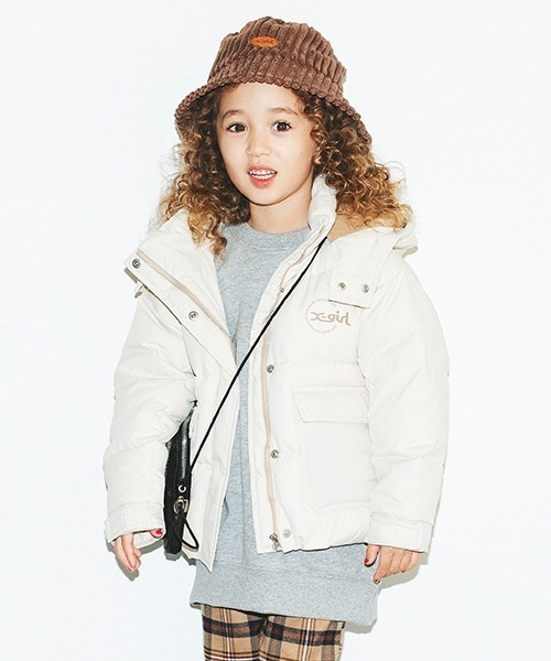 「X-girl Stages」 「KIDS」ダウンジャケット 110cm レッド キッズ_画像4