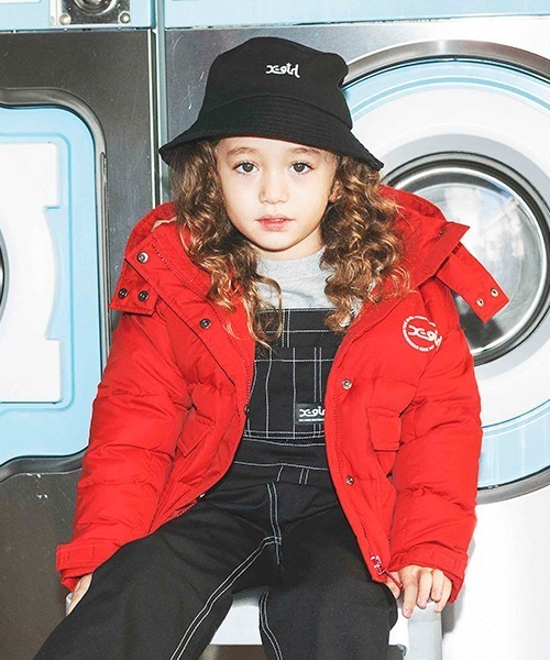 「X-girl Stages」 「KIDS」ダウンジャケット 110cm レッド キッズ_画像7