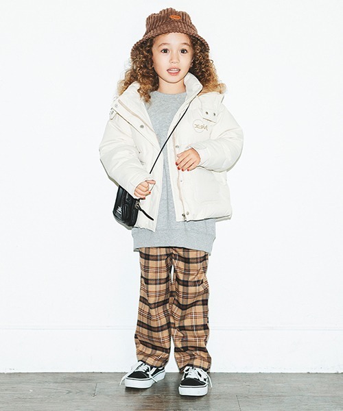 「X-girl Stages」 「KIDS」ダウンジャケット 110cm レッド キッズ_画像8