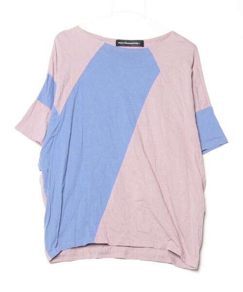 mercibeaucoup - mercibeaucoup, カットソー mercibeaucoup, 「mercibeaucoup，」 半袖カットソー 01 ブルー