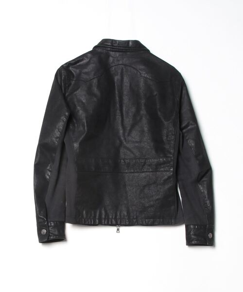 NO ID. / レザージャケット・ブルゾン/3/レザー/ブラック/451203-268L NO ID.」 レザーブルゾン 3 ブラック メンズ