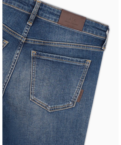 ジーンズ デニム デニムパンツ 「A|X アルマーニ エクスチェンジ」ミッドブルーデニムパンツ_J01 SUPER SKINNY レディースの画像
