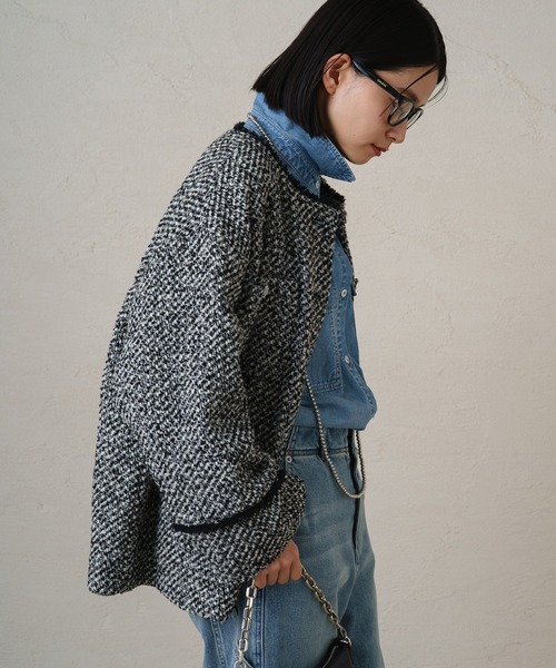 Loungedress（ラウンジドレス） ノーカラージャケット FREE ブラック