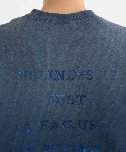 トレーナー スウェット 「KHOKI / コッキ」 Vintage-effect sweatshirt メンズの画像