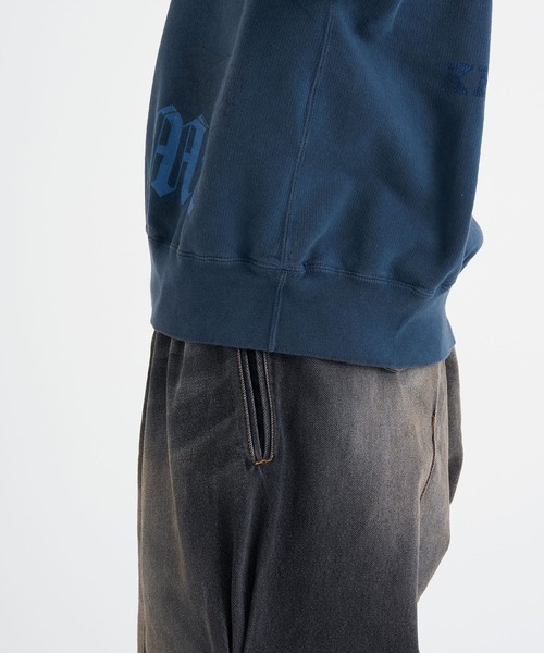 トレーナー スウェット 「KHOKI / コッキ」 Vintage-effect sweatshirt メンズの画像