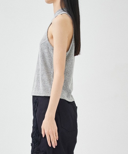 akane utsunomiya ノースリーブ　フーディ　リブ AKANE UTSUNOMIYA タンクトップ ノースリーブ 「AKANE