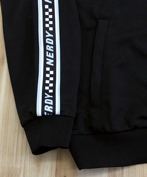 【NERDY】 VARSITY TRACK SET/追跡付 NERDY ジャージ チェッカーボードテープトラックトップ