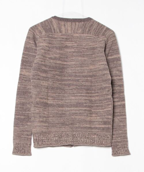 「ABAHOUSE」 ニットカーディガン - ブラウン メンズ_画像2