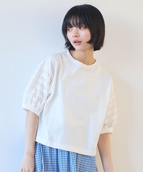 tシャツ naminami lace プルオーバー レディース