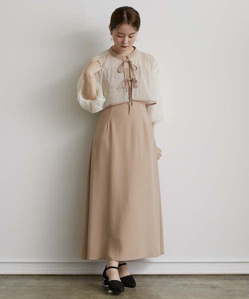 Jolie et Jolie（ジョリー エ ジョリー） ドレス 「再入荷！」パール