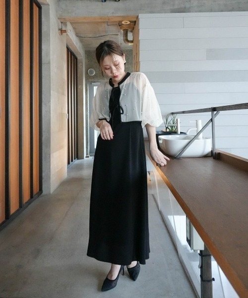 Jolie et Jolie（ジョリー エ ジョリー） ドレス 「再入荷！」パール