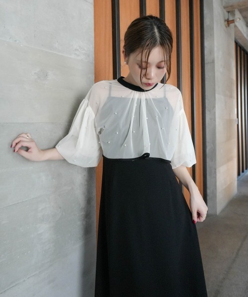Jolie et Jolie（ジョリー エ ジョリー） ドレス 「再入荷！」パール